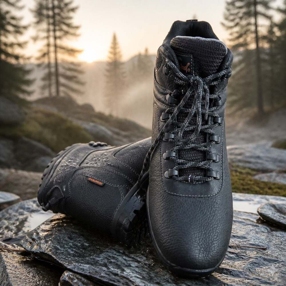 Original Weatherproof Vintage Jason Black Waterproof Hiking Boots Men's Size 13M